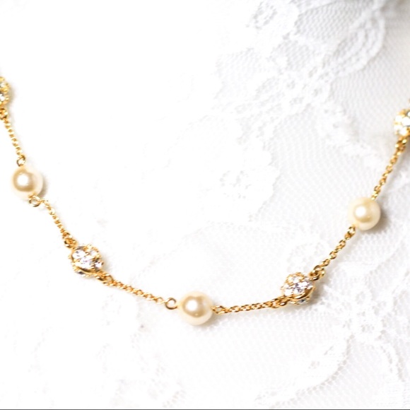 Nolan Miller Jewelry - Nolan Miller Gold Tone Faux Pearl Necklace